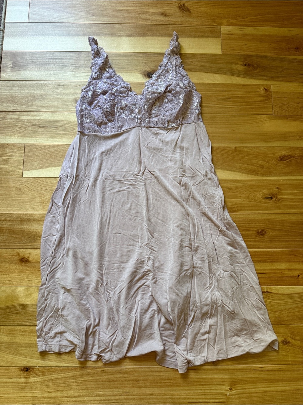 Felina Lace Bodice Chemise in Dusty Pink